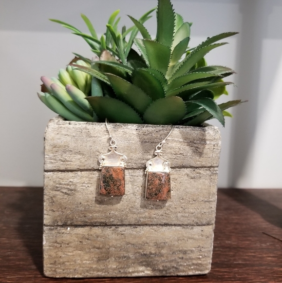 💎VINTAGE STERLING SILVER EARRINGS - Picture 4 of 7